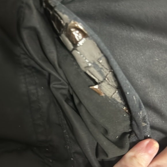 Sean John vest Y2K Faux Fur Reversible full front zip black brown tan Medium - Picture 10 of 16